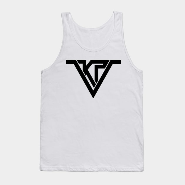 Black Logo (Centered Chest) Tank Top by KP5ive